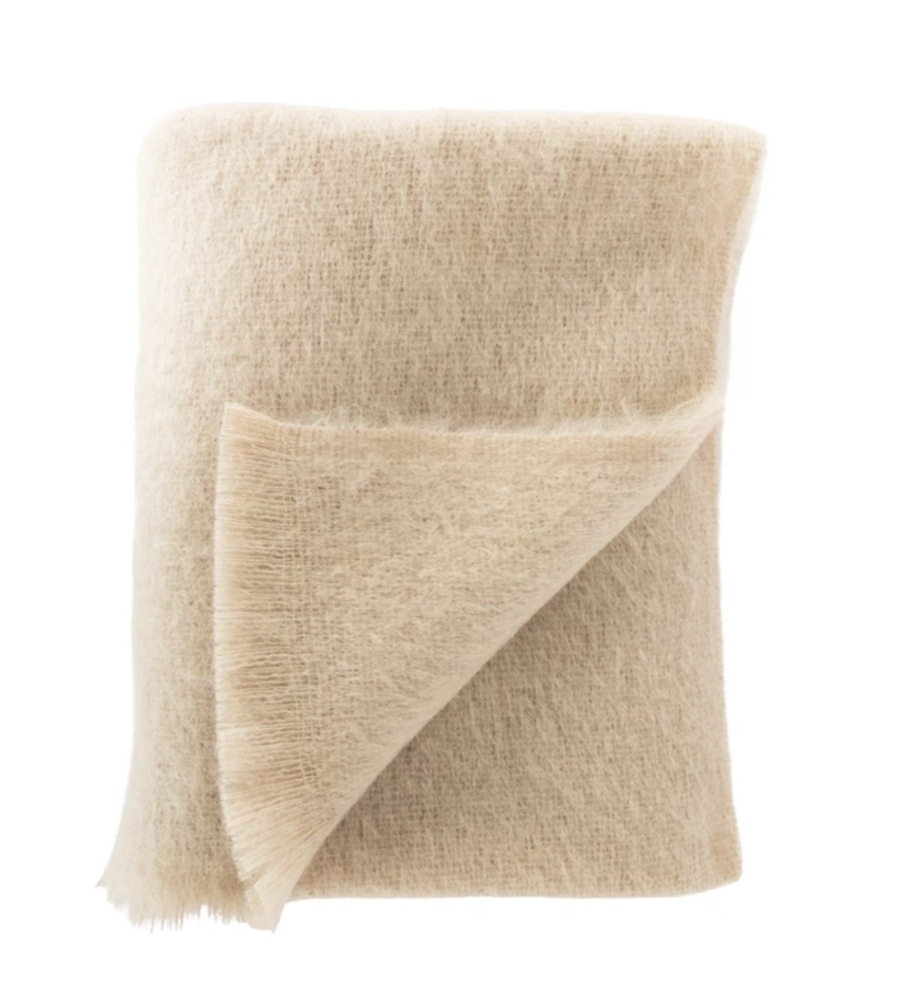 Dusty Rose Mohair Throw - Image 0