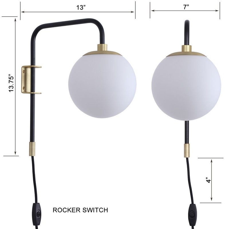 Birchanger 1-Light Armed Sconce - Image 4