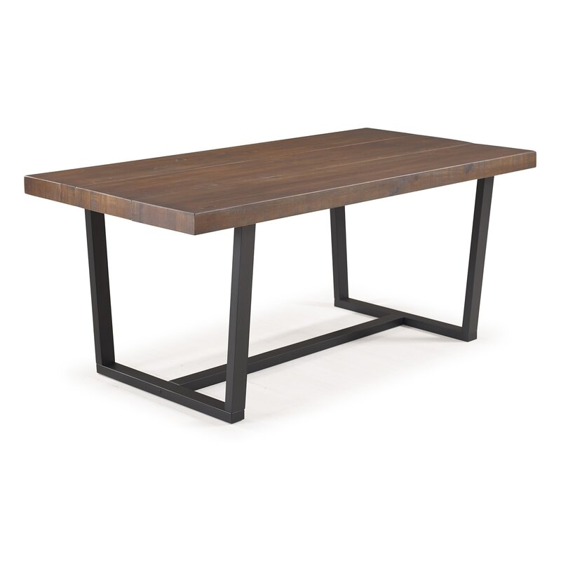 Neely Distressed Solid Wood Dining Table - Image 1