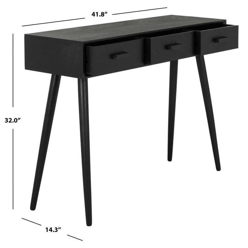 Lujan 3 Drawer 41.75" Console Table - Image 3