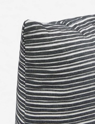 Emma Lumbar Pillow, Black - Image 1