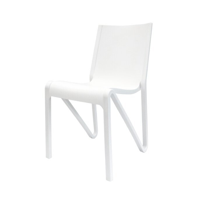 Kinman Modern Stacking Patio Dining Chair set of 4 - Image 0