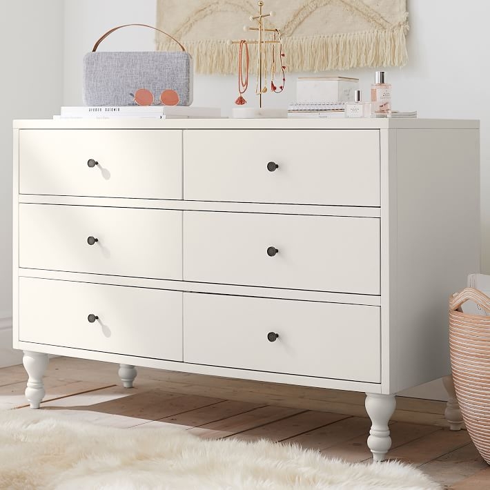 Bellevue 6-Drawer Dresser, Simply White - Image 3