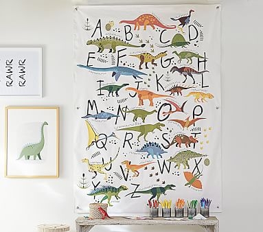 Dinosaur Alphabet Tapestry - Image 1