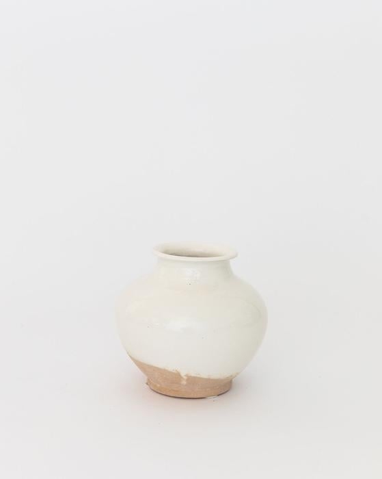 White Washed Ceramic Pot - Image 0