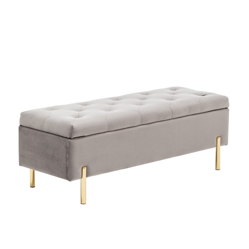 Brangan Upholstered Flip Top Storage Bench - Image 0