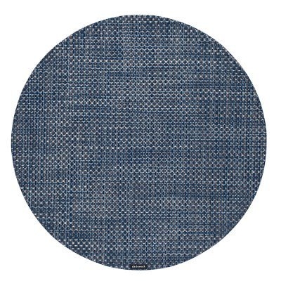 Chilewich Basketweave Round Placemat, Each, Denim - Image 0