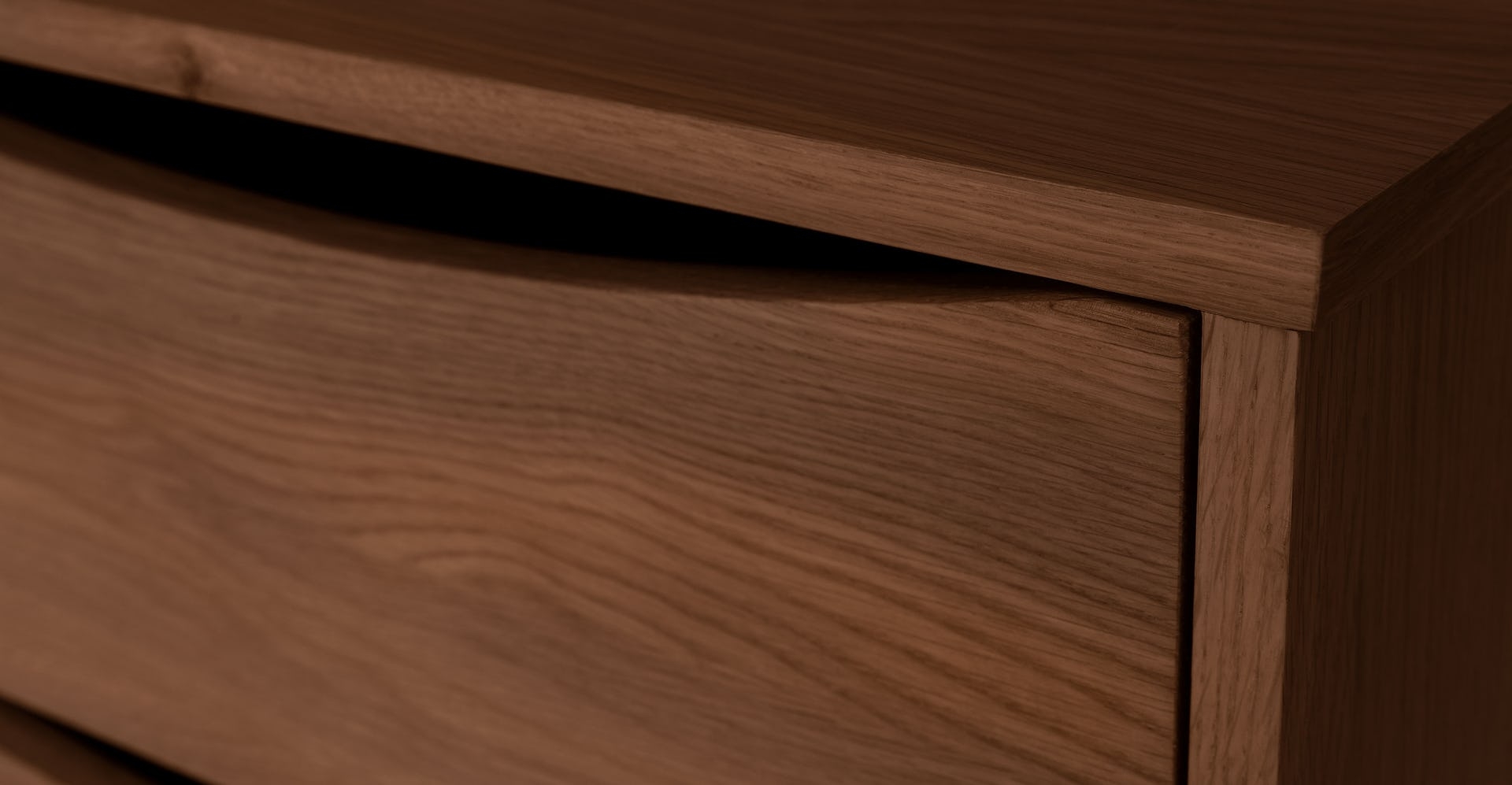 Culla Walnut 2 Drawer Nightstand - Image 3