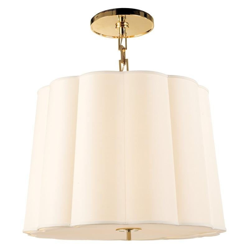 SCALLOP LARGE CHANDELIER - SOFT BRASS - Image 0