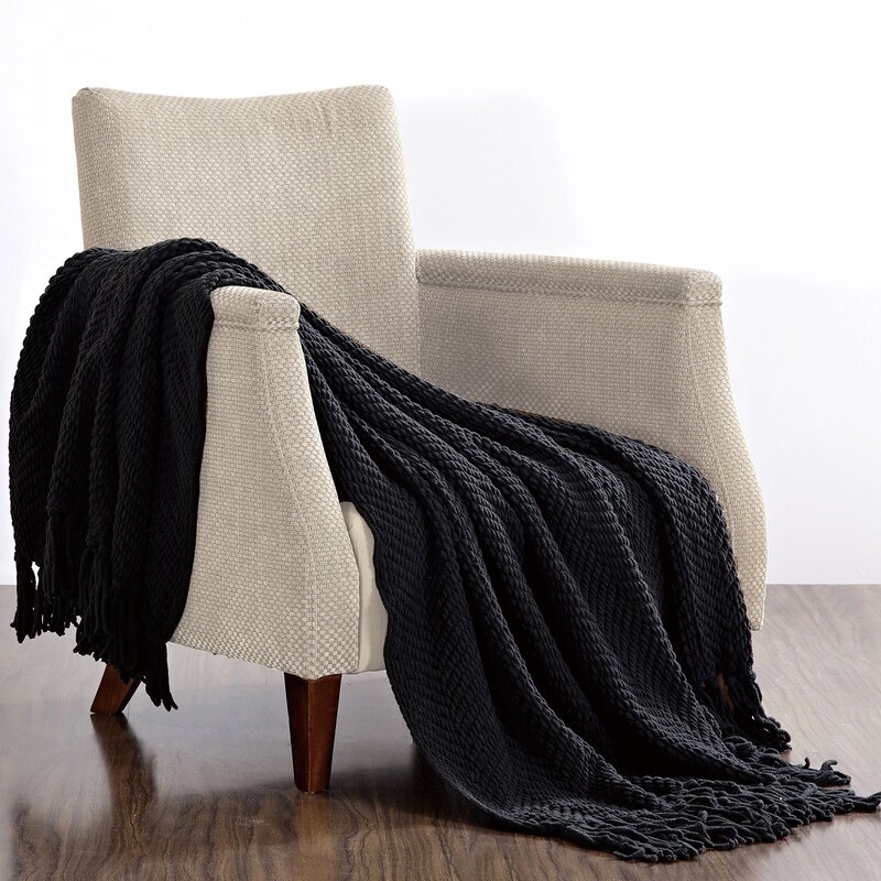 Nader Tweed Knitted-Design Throw - Image 2