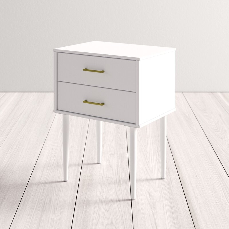 Winningham 2 Drawer End Table with Storage - Image 1