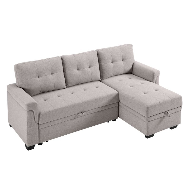 Efim 86" Reversible Sleeper Sofa & Chaise - Image 0