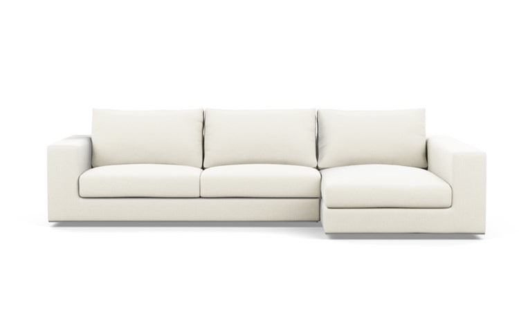 WALTERS Sectional Sofa with Right Chaise - Ivory - Image 0