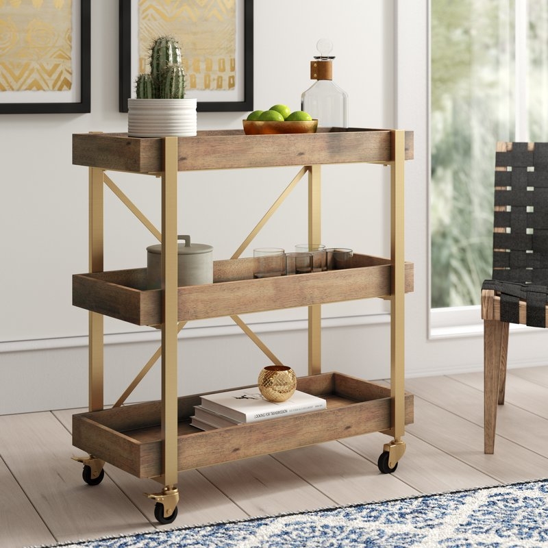 Grenada Bar Cart / Gold - Image 1