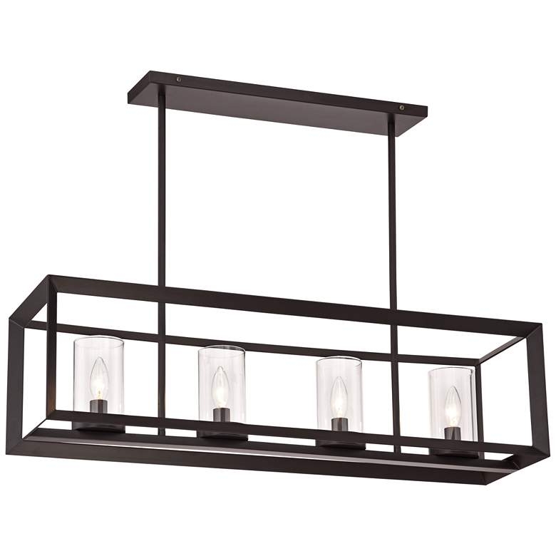 Franklin Iron Cove Point 34 1/2" Linear Kitchen Island Chandelier - Image 1