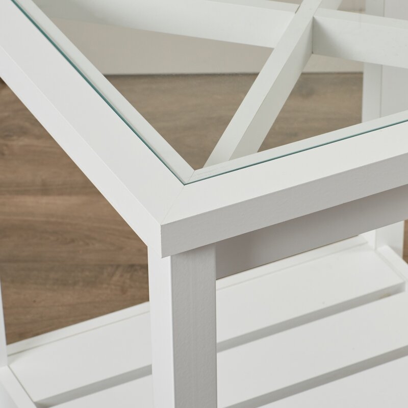 Hampton End Table / Soft White - Image 1
