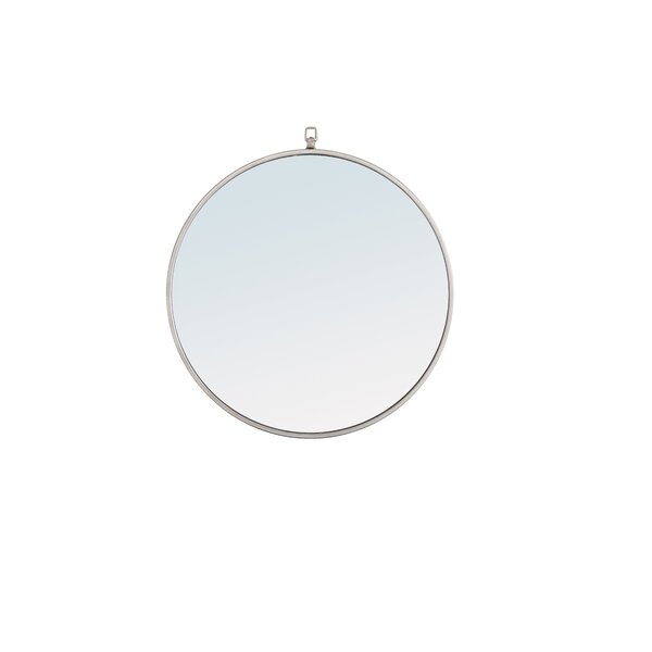 yedinak Modern & Contemporary Distressed Accent Mirror- 32"- silver - Image 0