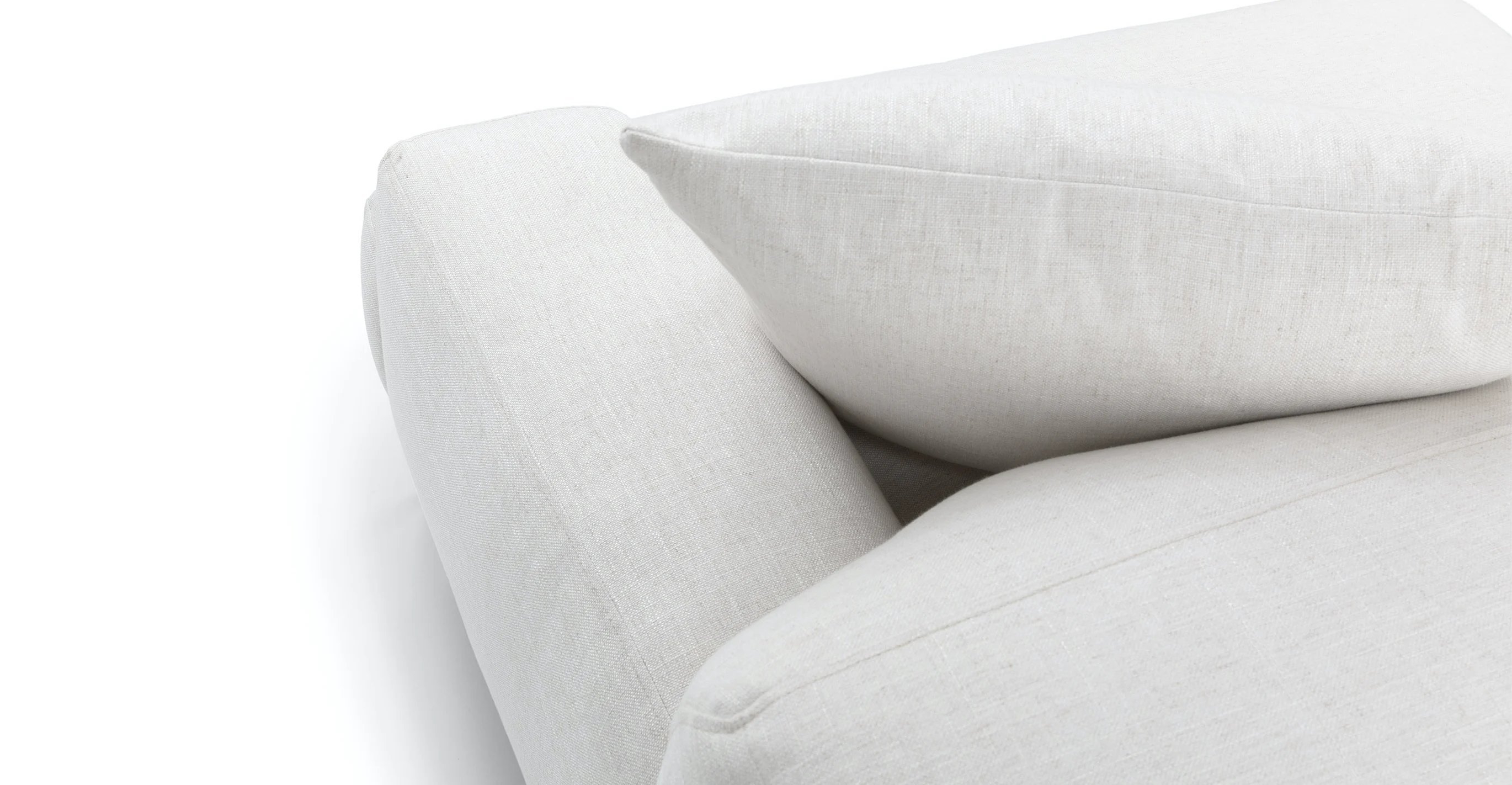 Abisko Quartz White Sofa - Image 8
