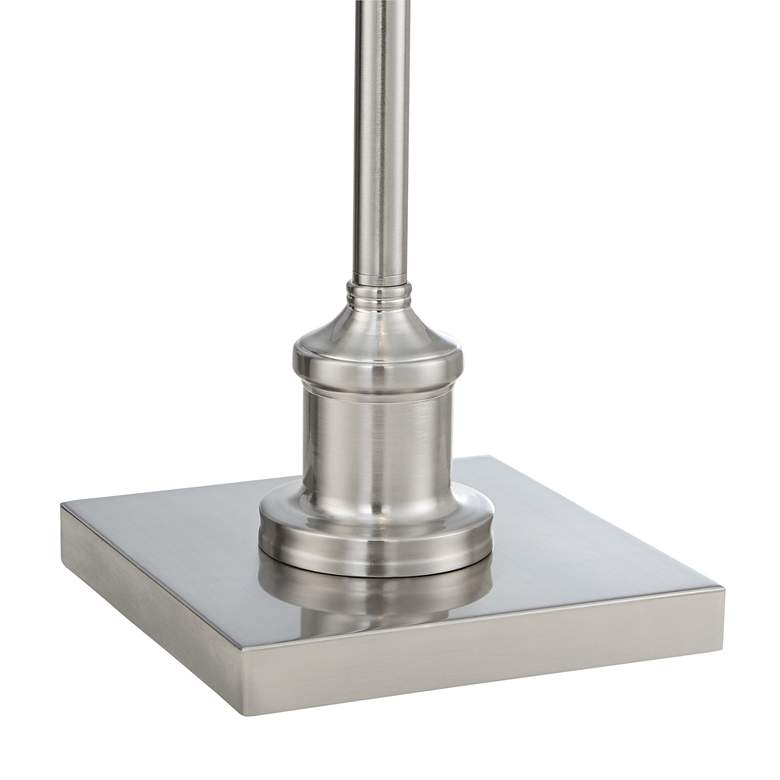 Regency Hill Jenson Brushed Nickel Adjustable Swing Arm Pharmacy Floor Lamp - Image 3