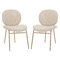 Vilonia Upholstered Dining Chair- Beige- Set of 2 - Image 1