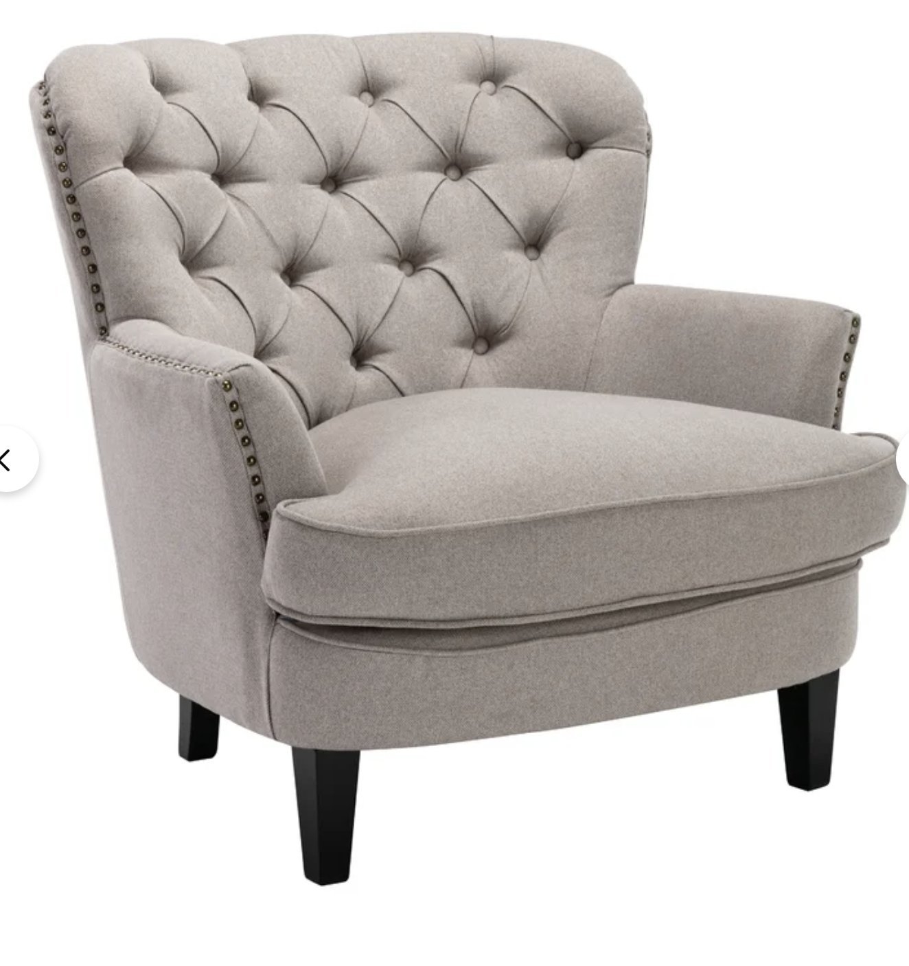 Kipling 33.86'' Wide Tufted Armchair - Image 0