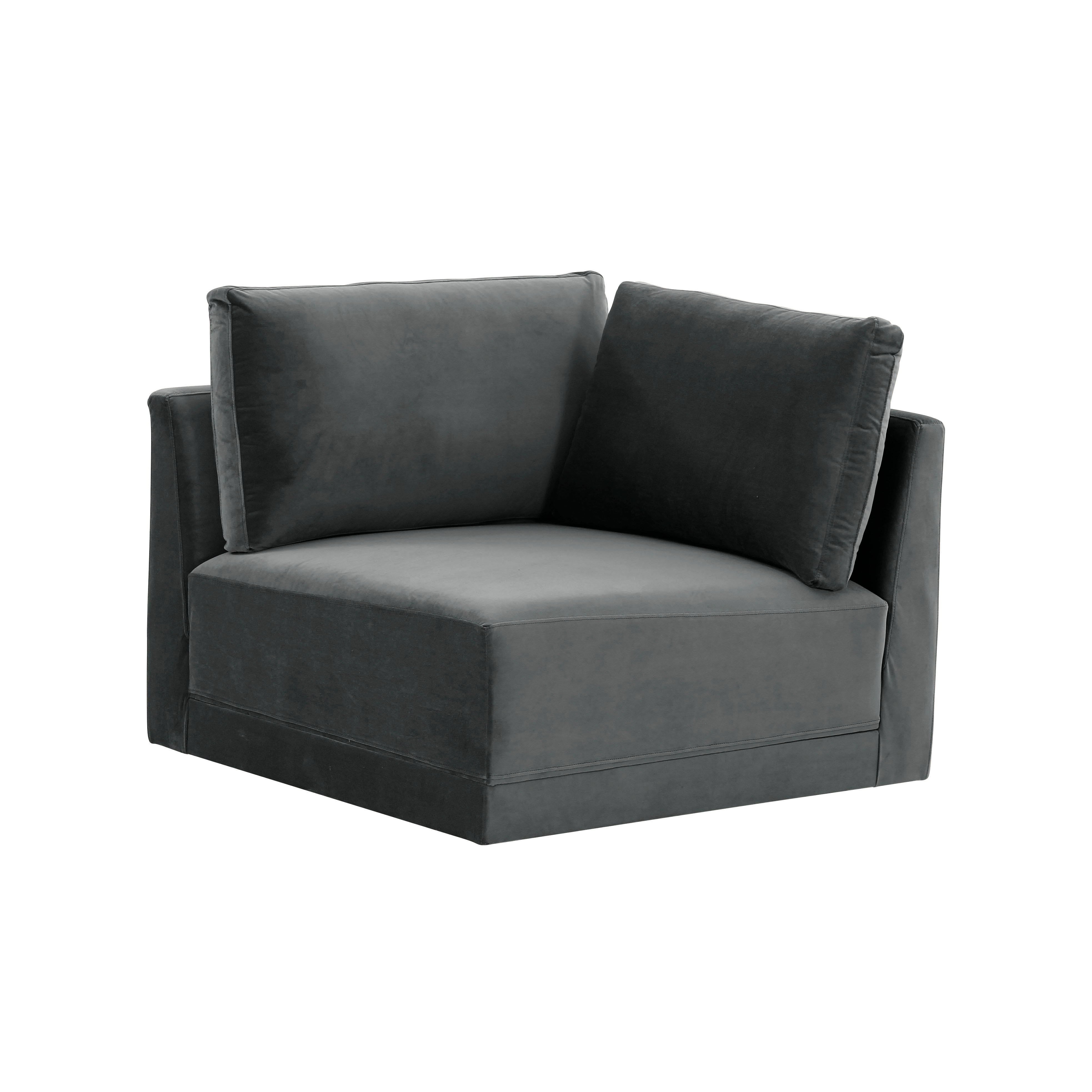 Heaven Charcoal Corner Chair - Image 0