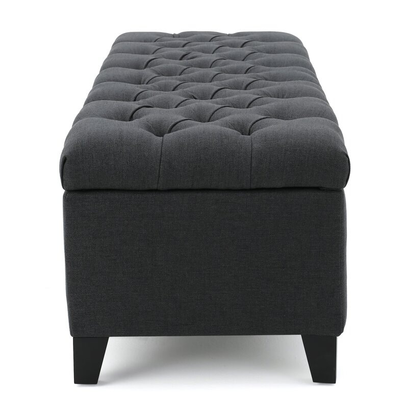 Amalfi Upholstered Flip top Storage Bench - Image 3