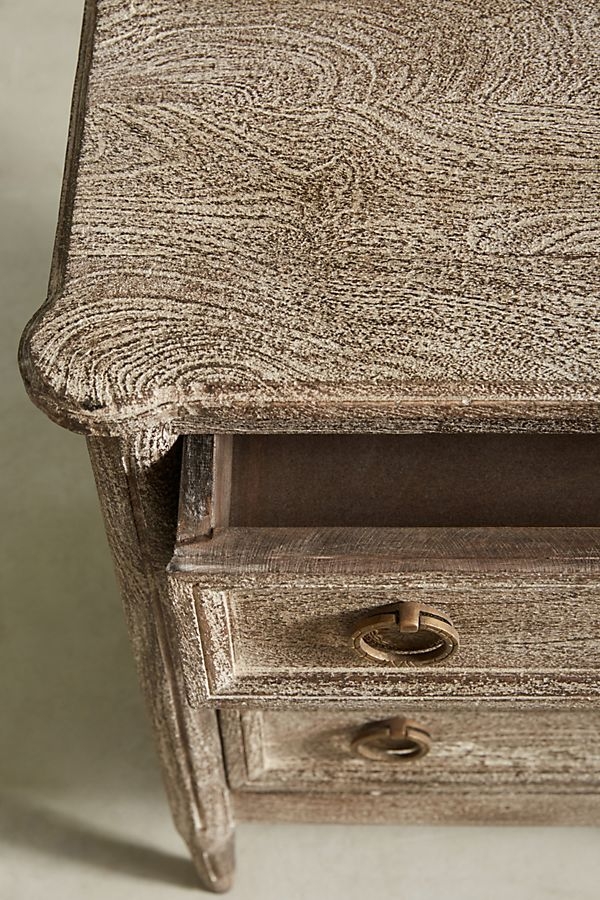 Washed Wood Nightstand / Natural - Image 1