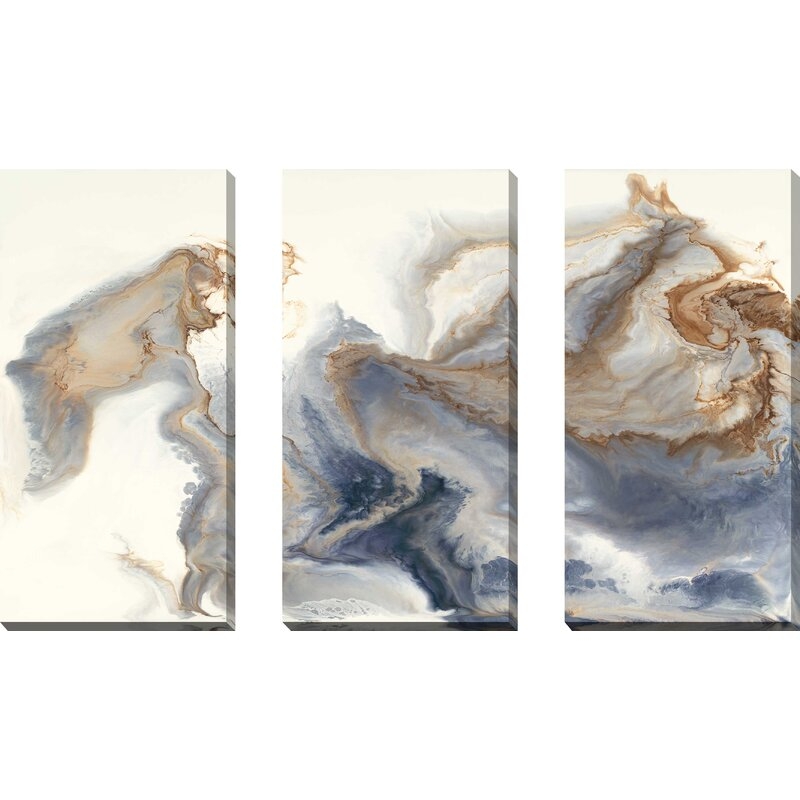 Approaching by Corrie Lavelle - 3 Piece Wrapped Canvas Painting - Image 1