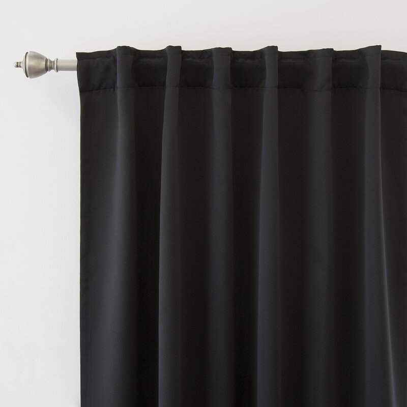 Sweetwater Solid Blackout Thermal Rod Pocket Double Curtains - Image 2