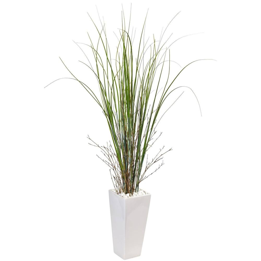 Bamboo Grass in White Tower Ceramic - Image 0