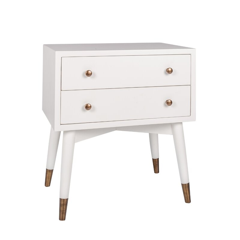 Sylvania Solid Wood 2 Drawer End Table - Image 1