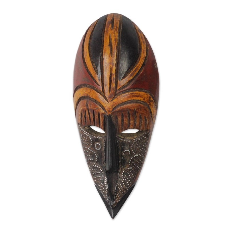 Noyim African Wood Mask - Image 0