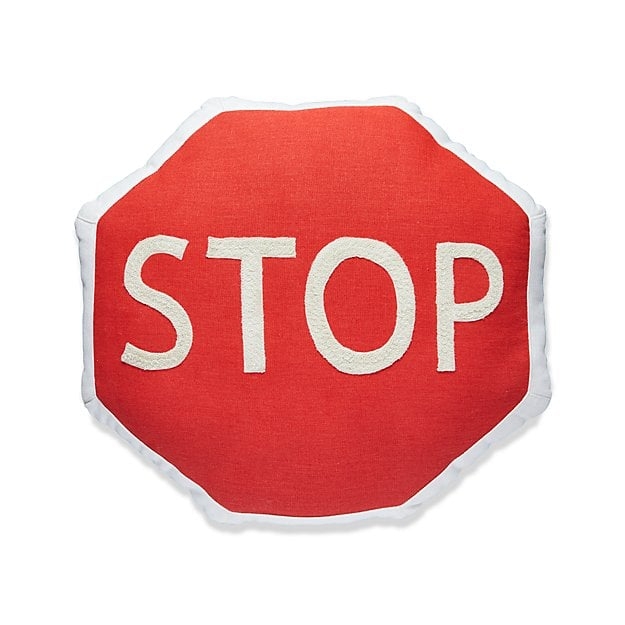 Stop Traffic Sign Throw Pillow - Image 4