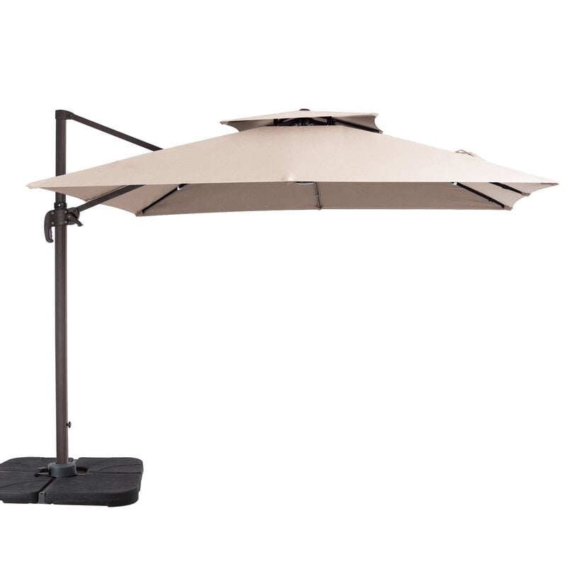 Balcorne 120'' Square Cantilever Umbrella - Image 0