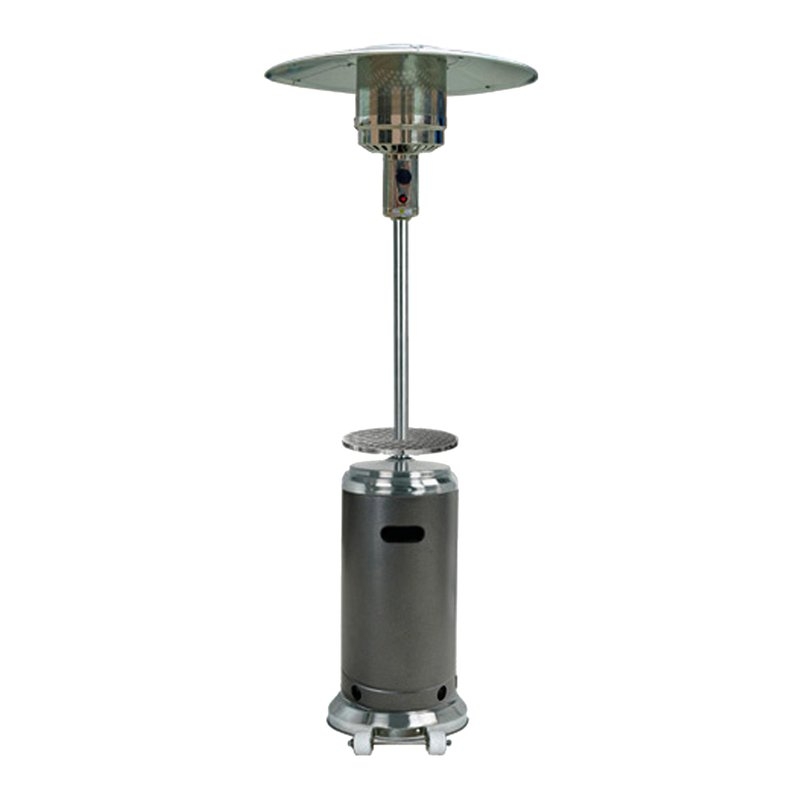 Barnhart 48,000 BTU Propane Patio Heater, Hammered Silver and SS - Image 0