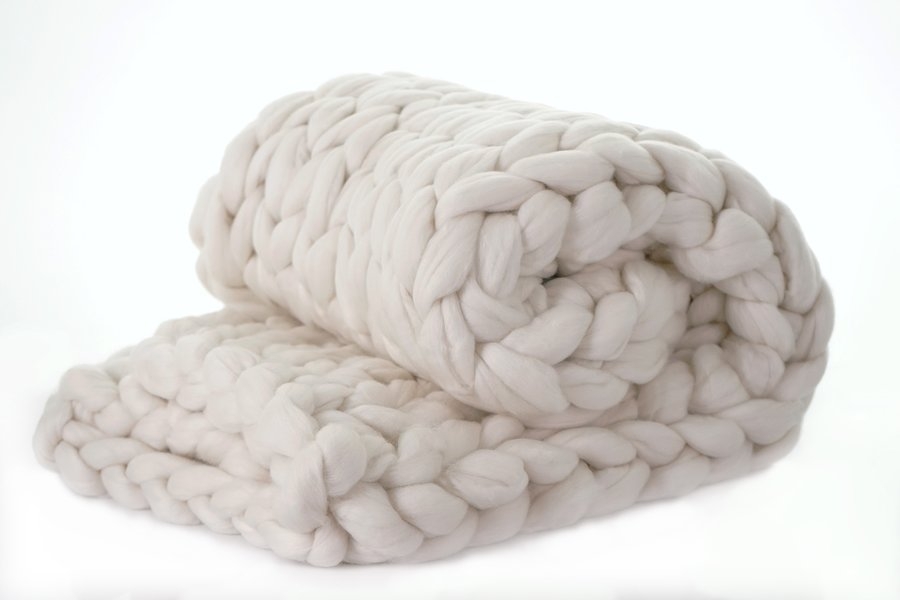 Brezza Chunky Knit Merino Wool Throw - Image 0
