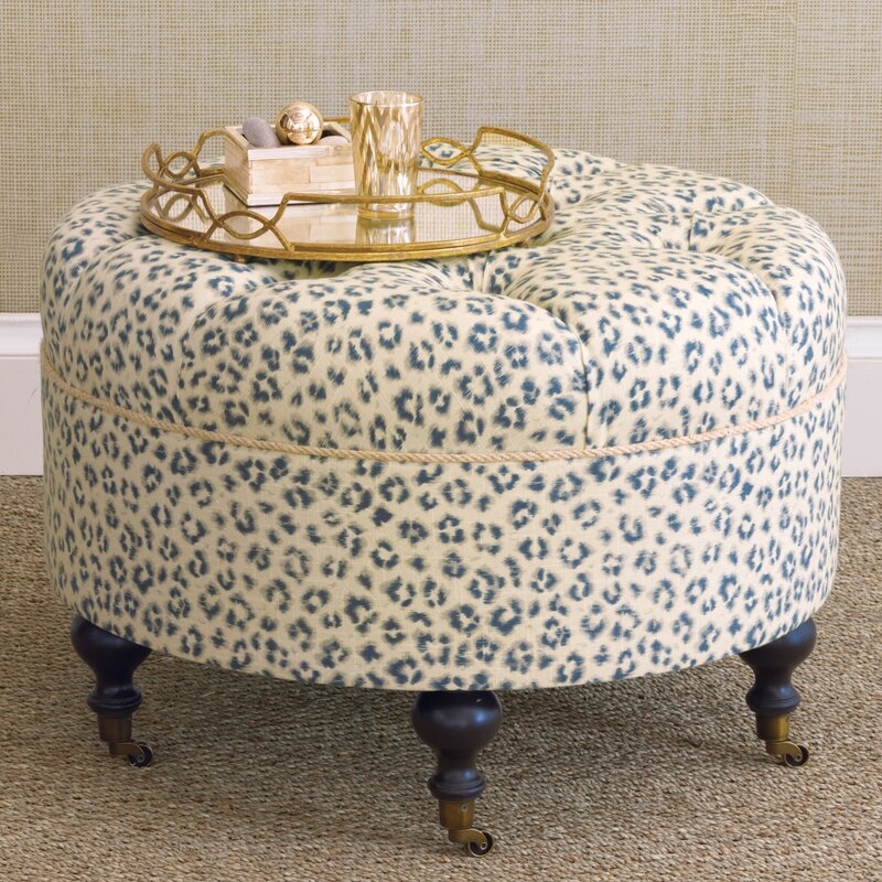 Eastern Accents Emory Tufted Cocktail Ottoman - Image 1