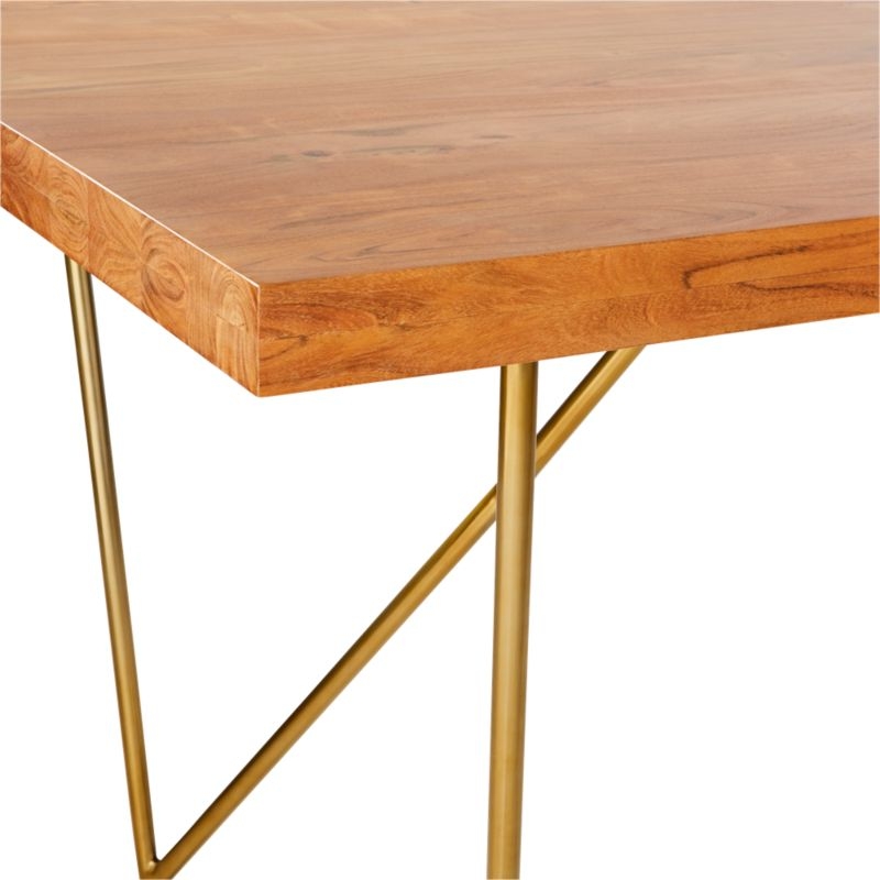 Dylan Brass Table 36"x80" - Image 4