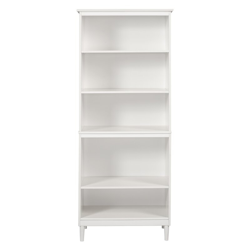 Sumlin 70" H x 29" W Solid Wood Standard Bookcase White - Image 0