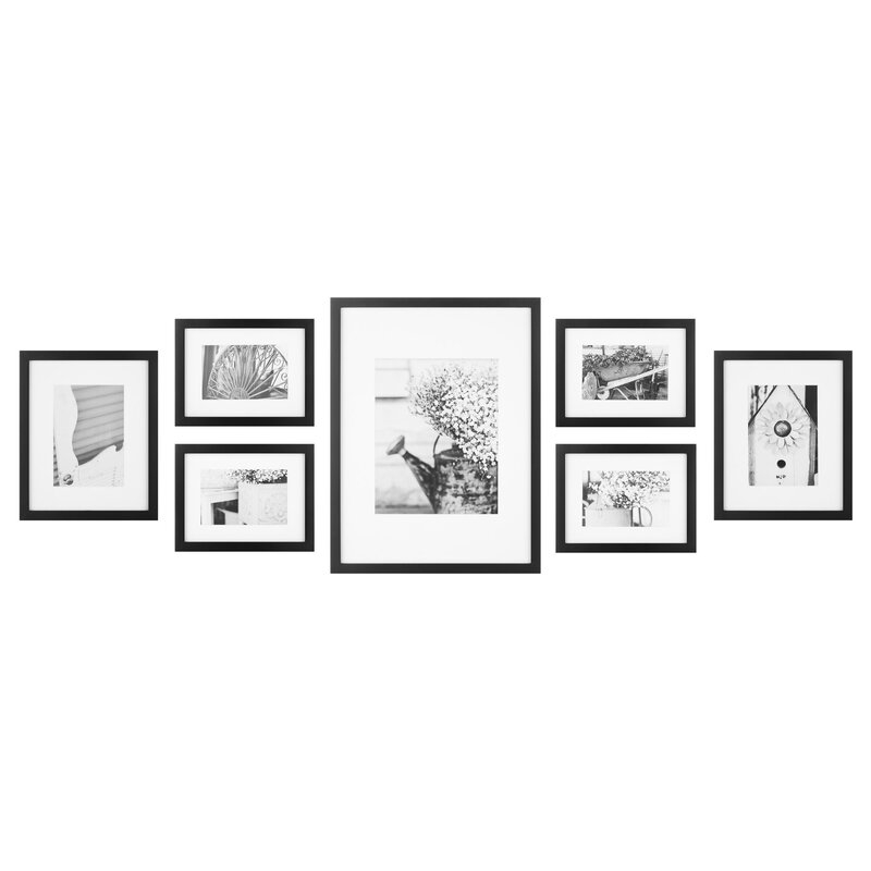 Spears 7 Piece Matte Wood Gallery Wall Frame Set - Image 0