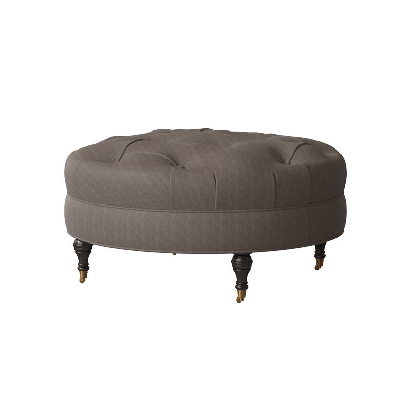 Lowery Leather Ottoman - Image 0