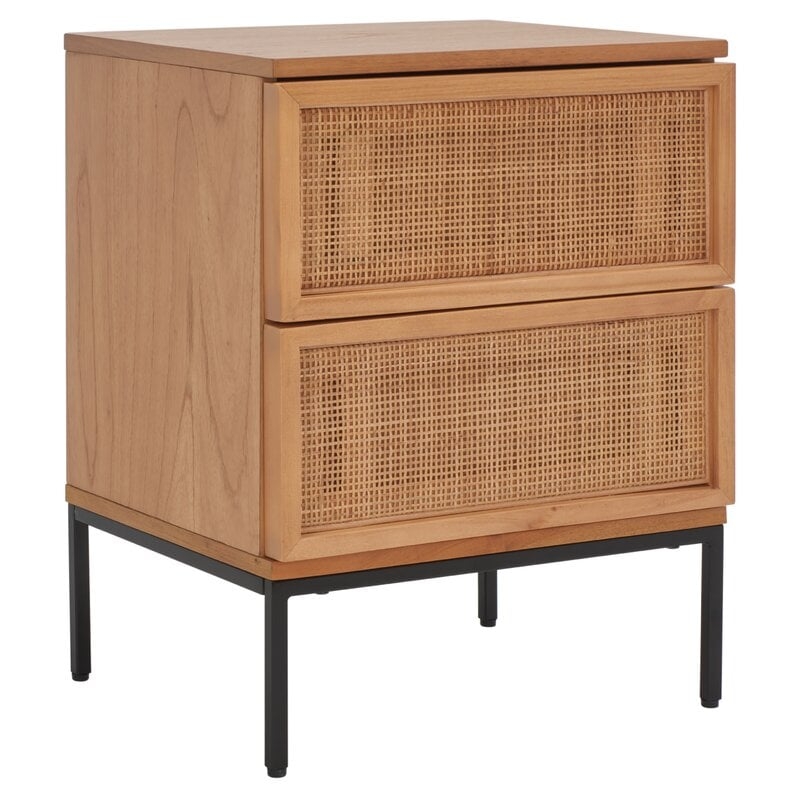 Hei 2 Drawer Rattan Nightstand - Image 0