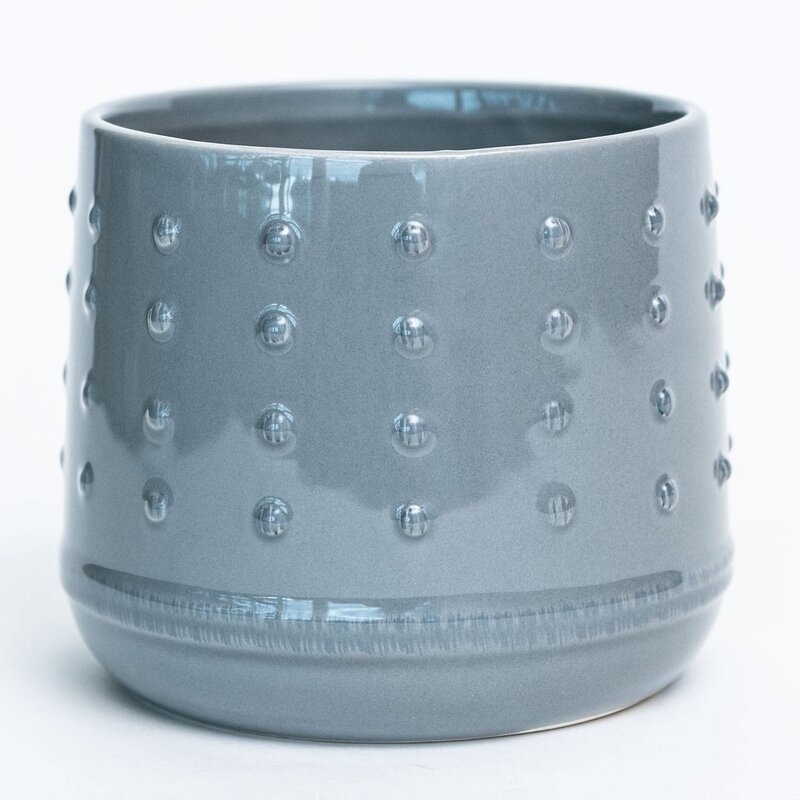 Gosse Gray Dotted Planter - Image 0