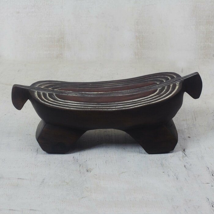 African Pillow Throne African Wood Sculpture - Image 0