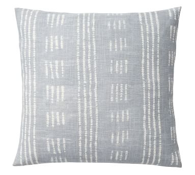 Shibori Dot Pillow, Blue, 20" - Image 1