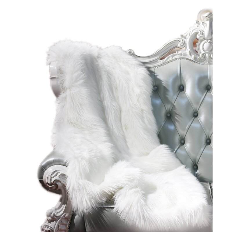 Hawkinge Luxury Decorative Faux Fur Throw - Image 0