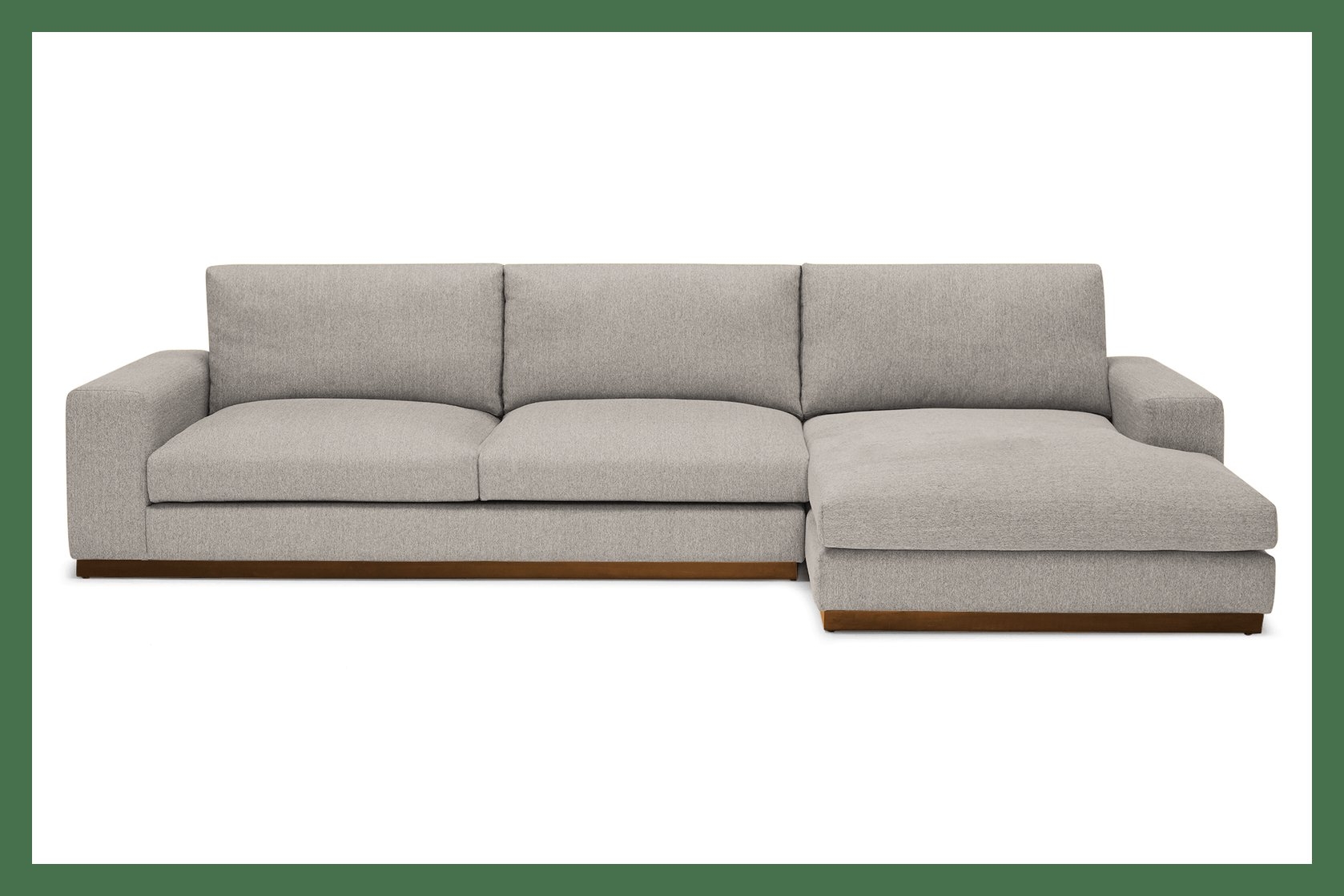 Holt Sectional, Left Chaise, Lucky Divine, Mocha - Image 0