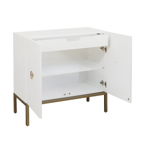Metal Base Accent Cabinet - Image 1