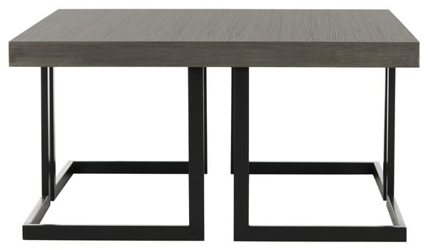 Amalya Modern Mid Century Wood Coffee Table - Dark Grey/Black - Safavieh - Image 0